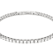Moissanite Flex Bangle Bracelet In Platinum-Enhanced Sterling Silver