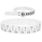 Ring Sizer with Magnifying Glass and Wrist Sizer in White