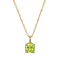 Green And White Cubic Zirconia 18k Yellow Gold Over Silver August
Birthstone Pendant 6.98ctw