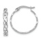 Rhodium Over 14k White Gold Polished 11/16" Intertwined Filigree
Hoop Earrings
