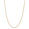 14K Yellow Gold Over Sterling Silver 2.65mm Box Chain Necklace