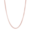 14K Rose Gold Over Sterling Silver 3mm Popcorn Chain Necklace