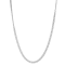 Sterling Silver Men's 3.8mm Double Curb Chain Necklace