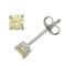 Sterling Silver 4mm Cubic Zirconia August Birthstone Series Stud Earrings