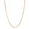 14K Yellow Gold Over Sterling Silver  3mm Popcorn Chain Necklace