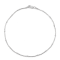 Sterling Silver 2.3mm Rosary Snake Chain Anklet
