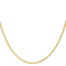 14K Yellow Gold Over Sterling Silver 3.2mm Wheat Chain Necklace