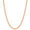 14K Rose Gold Over Sterling Silver 1.7mm Curb Chain Necklace