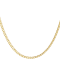 14K Yellow Gold Over Sterling Silver 4.6mm Curb Chain Necklace