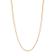 14K Yellow Gold Over Sterling Silver 1.25mm Twisted Box Chain Necklace