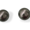 9mm Tahitian Natural Color Peacock/Aubergine Cultured Pearl Earrings
with 14k Yellow Gold