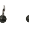 AAA 10mm Round Natural Color High Luster Tahitian Cultured Pearl Dangle
Earrings with 14K White Gold