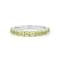 14K White Gold Peridot Stackable Ring