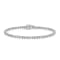 Rhodium Over Sterling Silver Diamond Bracelet 0.50ctw