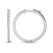 Diamond 0.50Ctw 10k White Gold Earrings