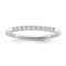10K White Gold Diamond Ring 0.16Ctw