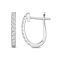 Diamond 0.33Ctw 10k White Gold Earrings