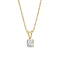 Diamond 0.20Ctw 14k Yellow Gold Pendant With Chain