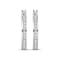Diamond 0.50Ctw 10k White Gold Earrings