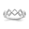 Sterling Silver Diamond 0.10Ctw Ring