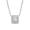 Diamond 0.20Ctw Sterling Silver Pendant With Chain