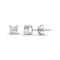 Diamond 0.50Ctw 14k White Gold Earrings