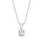 Diamond 0.33Ctw 14k White Gold Pendant With Chain