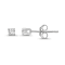Diamond 0.75Ctw 14k White Gold Earrings