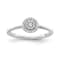 10K White Gold Diamond Ring 0.12Ctw