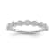 10K White Gold Diamond Ring 0.12Ctw