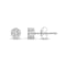 Diamond 0.50Ctw 10k White Gold Earrings