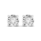 14K White Gold Round Lab Grown Diamond Earrings 4.00ctw