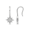 Diamond 0.10Ctw Sterling Silver Earring