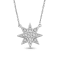 Diamond 0.16Ctw Sterling Silver Pendant With Chain
