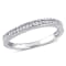 1/8 CT TW Diamond Wedding Band in Sterling Silver