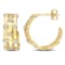 7/8 CT TGW Lab Grown Diamond Triple Row Vintage Earrings in 18K Yellow
Gold Plated Sterling Silver