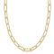 6.3mm Polished Paperclip Chain Necklace in 14k Yellow Gold, 16 in