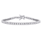 8 1/4 CT TGW Created White Sapphire Tennis Bracelet in Sterling Silver