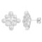 4-4.5mm Cultured Freshwater Pearl and Diamond Accent Stud Earrings in
Sterling Silver