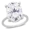 8-1/10 CT DEW Created Moissanite Engagement Ring in 10K White Gold