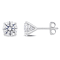 2 CT TW Lab-Grown Daimond Stud Earrings in Platinum (IGI Certified)
