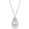 6.5-7MM Freshwater Cultured Pearl and Diamond Accent Pendant with Chain
in Sterling Silver