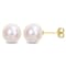 8-8.5MM Freshwater Cultured Pearl Stud Earrings in 14K Yellow Gold