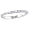 Diamond Wedding Band in Sterling Silver