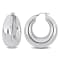 40MM Polished Hoop Earrings in Sterling Silver