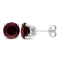 4 CT TGW Garnet Stud Earrings in Sterling Silver