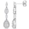 7/8 CT TW Diamond Drop Earrings in 14K White Gold