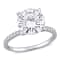 4 CT DEW Created Moissanite Engagement Ring in 10K White Gold