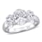 3 CT TW Lab-Grown Diamond 3-Stone Ring in 14K White Gold