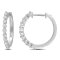 5/8 CT TGW Lab Grown Diamond Vintage Hoop Earrings in Platinum Plated
Sterling Silver